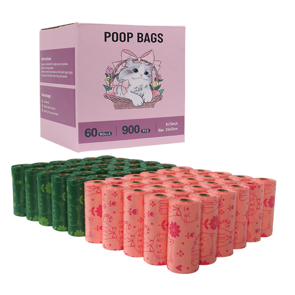 60 Rolls Of Biodegradable Pet Poop Bags Lemon Fragrance