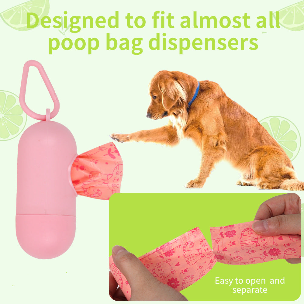60 Rolls Of Biodegradable Pet Poop Bags Lemon Fragrance