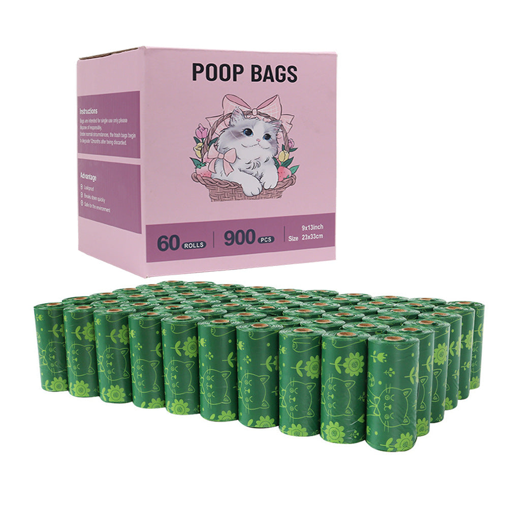 60 Rolls Of Biodegradable Pet Poop Bags Lemon Fragrance